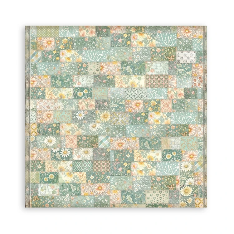 Zestaw papierów jednostronnych do scrapbookingu 20x20 Daisy Art 22 arkusze SBBSXB22 Stamperia