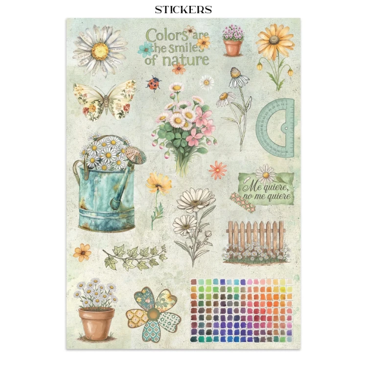 Junk Journal Daisy Art 16 kart SBJK14 Stamperia