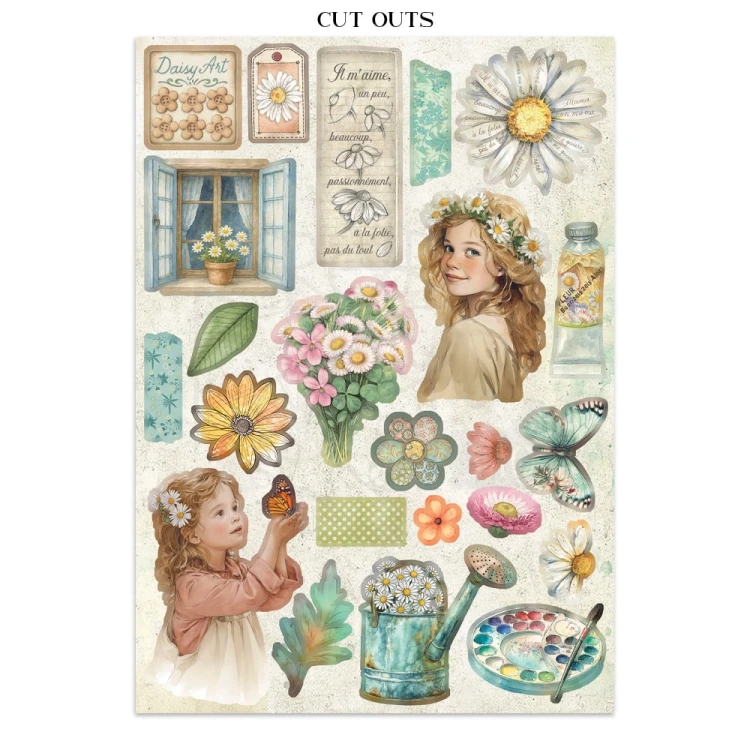 Junk Journal Daisy Art 16 kart SBJK14 Stamperia