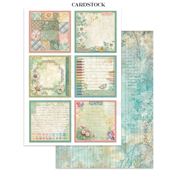 Junk Journal Daisy Art 16 kart SBJK14 Stamperia