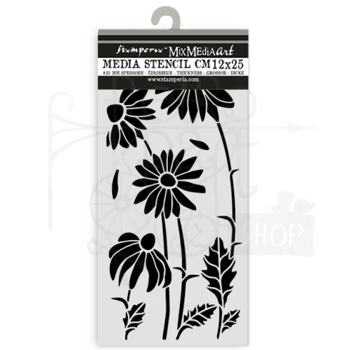 Szablon maska 12x25cm Daisy Art - Stokrotki KSTDL146 Stamperia