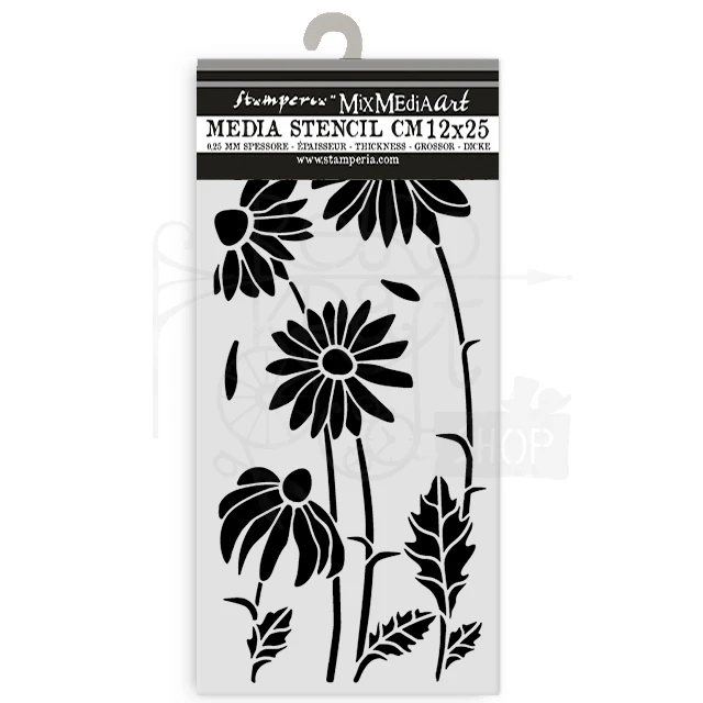 Szablon maska 12x25cm Daisy Art - Stokrotki KSTDL146 Stamperia