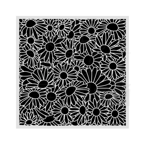 Szablon maska 18x18cm Daisy Art - Wzór stokrotek KSTDQ130 Stamperia