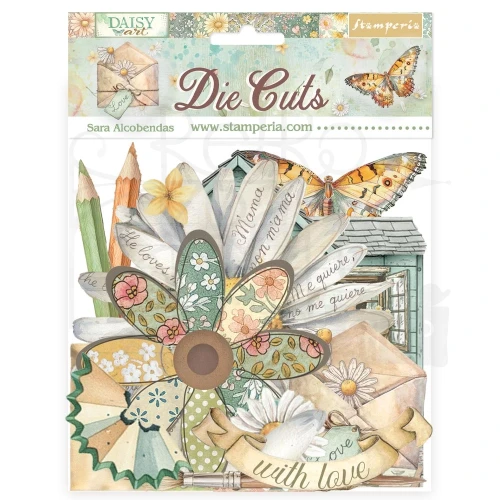 Ozdoby kształty tekturowe Die Cuts Daisy Art DFLDC126 Stamperia