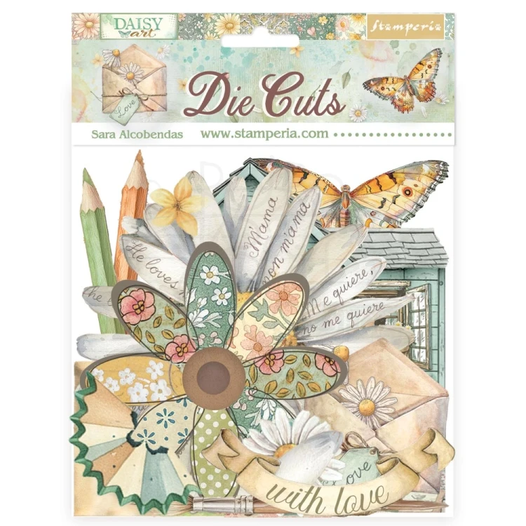 Ozdoby kształty tekturowe Die Cuts Daisy Art DFLDC126 Stamperia
