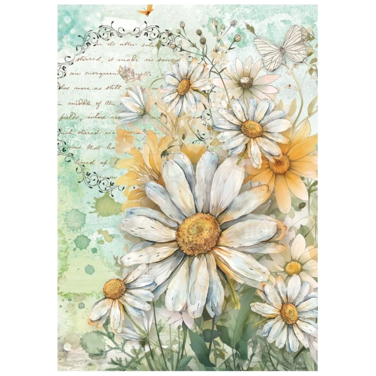 Papier ryżowy A6 Daisy Art 8szt DFSA6X04 Stamperia