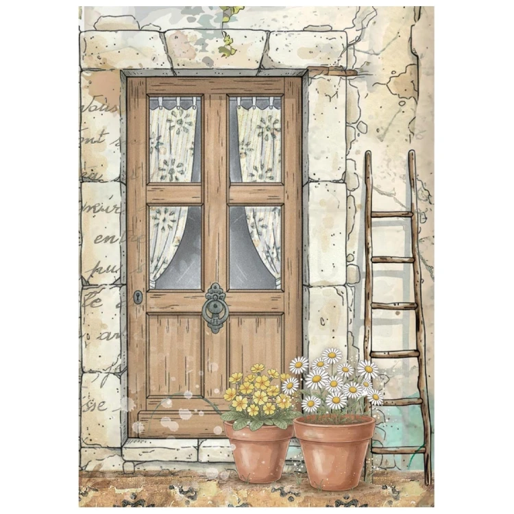 Papier ryżowy A6 Daisy Art 8szt DFSA6X04 Stamperia