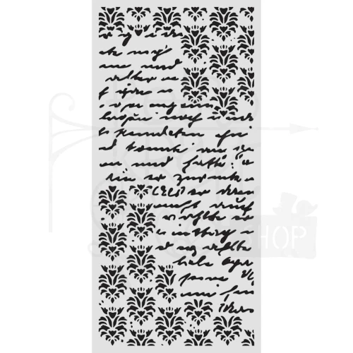 Szablon maska 12x25cm Secret Diary - Pieczęć i pismo KSTDL148 Stamperia