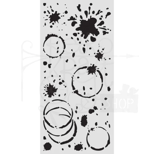 Szablon maska 12x25cm Secret Diary - Kleks KSTDL149 Stamperia