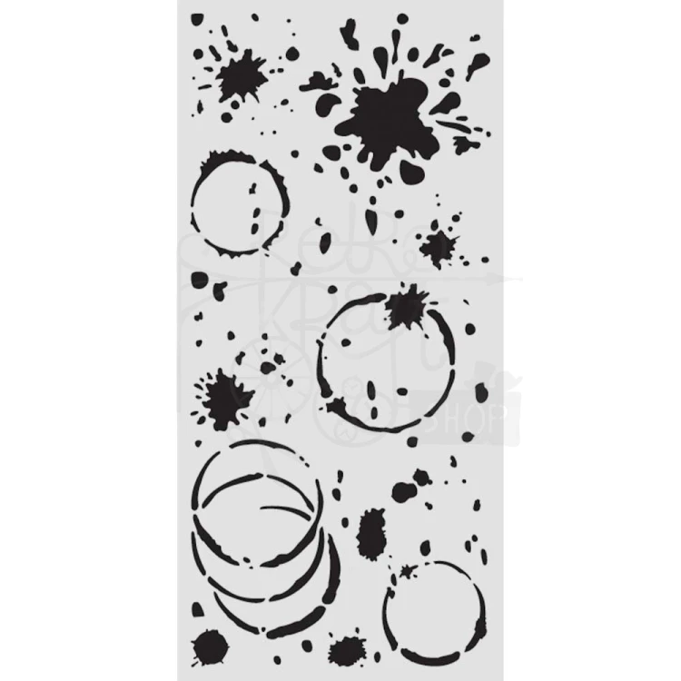 Szablon maska 12x25cm Secret Diary - Kleks KSTDL149 Stamperia