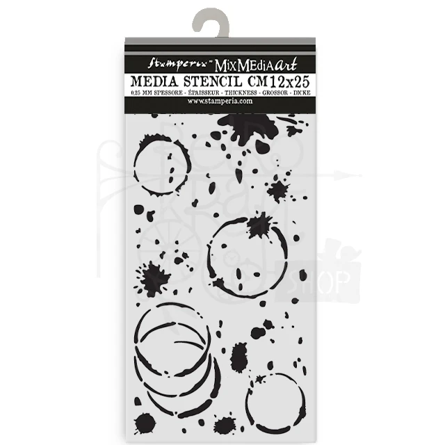 Szablon maska 12x25cm Secret Diary - Kleks KSTDL149 Stamperia