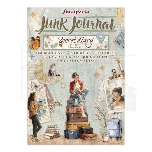 Junk Journal Secret Diary 16 kart SBJK15 Stamperia