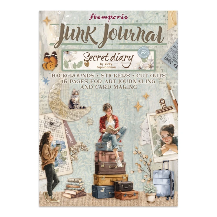 Junk Journal Secret Diary 16 kart SBJK15 Stamperia