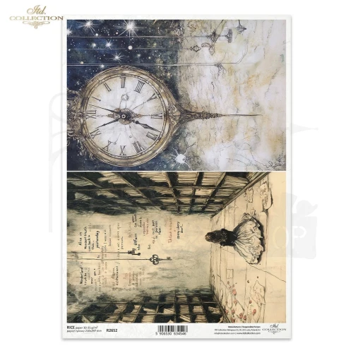 Papier ryżowy do decoupage A4 Alicja w Krainie Czarów R2652 ITD Collection