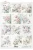 Papier ryżowy do decoupage A4 Kwiaty R2606 ITD Collection