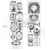 Rub-on Luxe Transfer 8.3x29.2cm Romance En Fleur 2 arkusze 681753 Prima