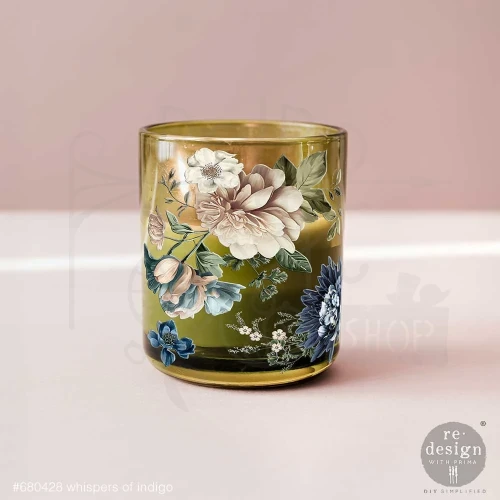 Rub-on Luxe Transfer 8.3x29.2cm Whispers Of Indigo 2 arkusze 680428 Prima