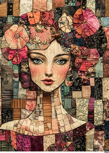 Papier ryżowy do decoupage A5 Portret - kobieta 18084