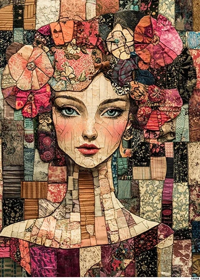 Papier ryżowy do decoupage A5 Portret - kobieta 18084
