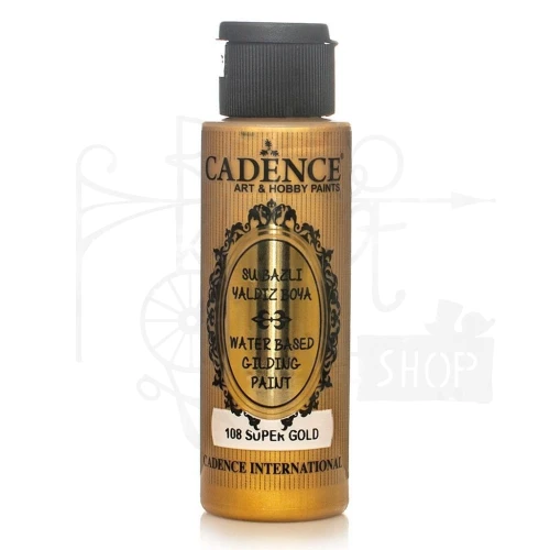 Farba akrylowa metalizowana Gilding 70ml super złoto FMDZ108-70 Cadence