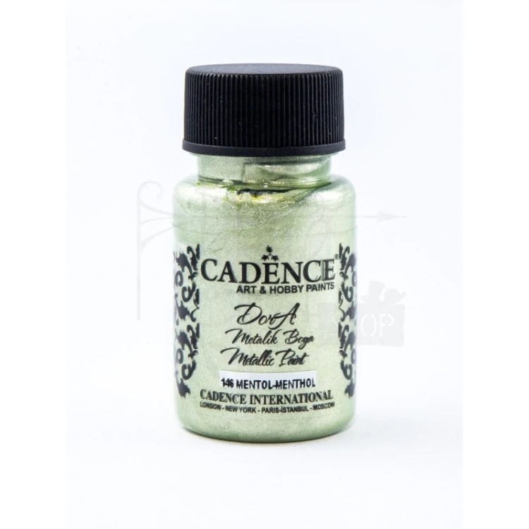 Farba dekoracyjna Dora metalik 50ml miętowy DM146 Cadence