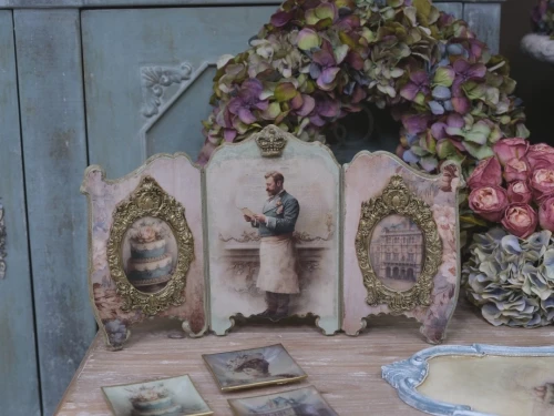 Papier ryżowy do decoupage 24x33 Wiedeń - tło brązowe LBD513 LaBlanche