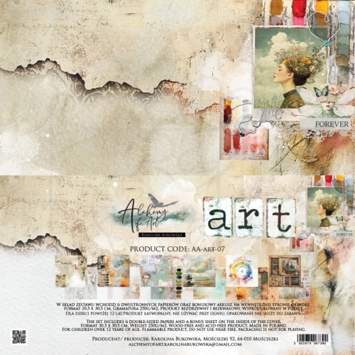 Zestaw papierów do scrapbookingu 30x30 Art -AA-ART-07 Alchemy of Art
