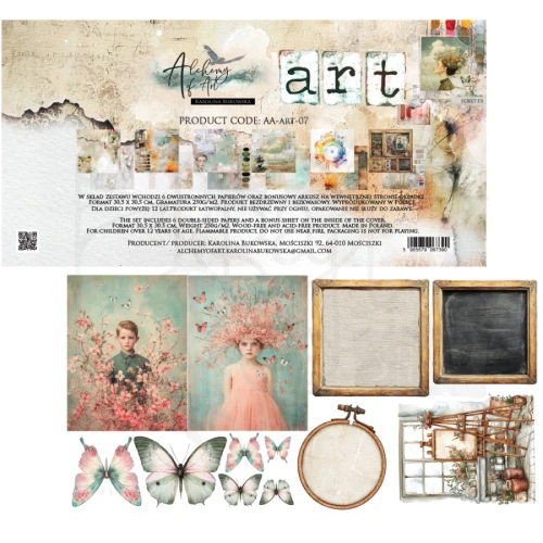 Zestaw papierów do scrapbookingu 30x30 Art -AA-ART-07 Alchemy of Art