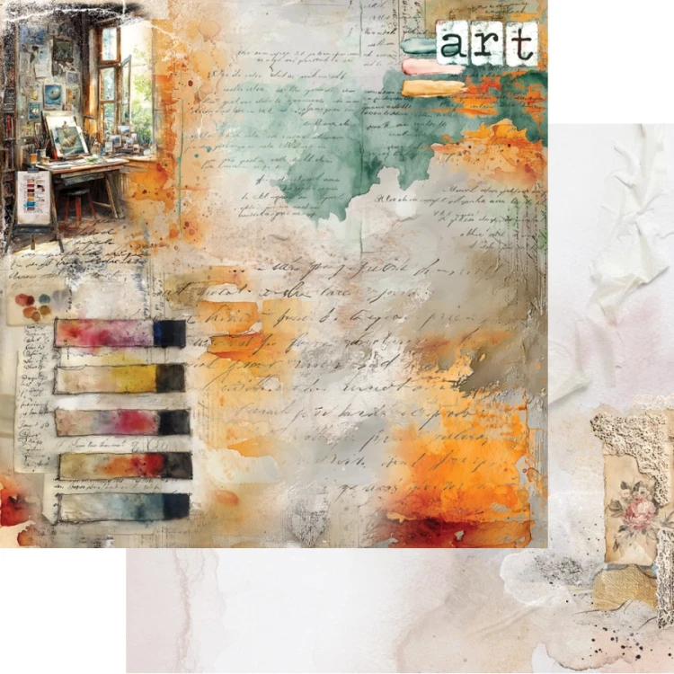 Zestaw papierów do scrapbookingu 20x20 Art -AA-ART-08 Alchemy of Art
