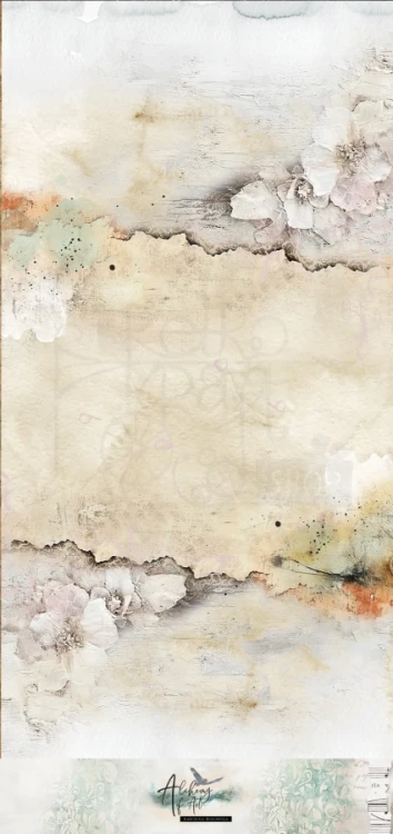 Materiał Fabric Okładka 32x70cm Art - Tło kwiaty AA-ART-FABRIC-05 Alchemy of Art