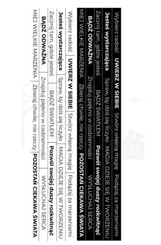 Materiał Fabric 30x12 Romantic Boho - Napisy motywacyjne AA-text-FABRIC-01 Alchemy of Art