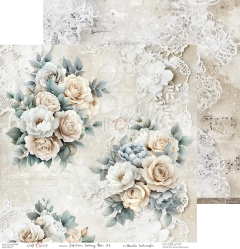 Zestaw papierów do scrapbookingu 30x30 Lifetime Loving You CC-C82-LLY-00 Craft O'Clock