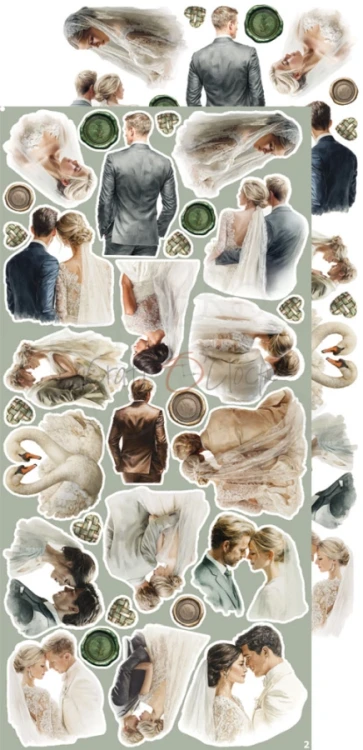 Zestaw dodatków 15x30 Lifetime Loving You - Wedding CC-C82-LLY-12 Craft O'Clock