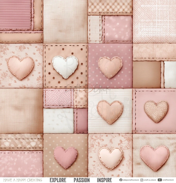 Zestaw papierów do scrapbookingu 30x30 Babygirl Universe CC-C83-BGU-00 Craft O'Clock