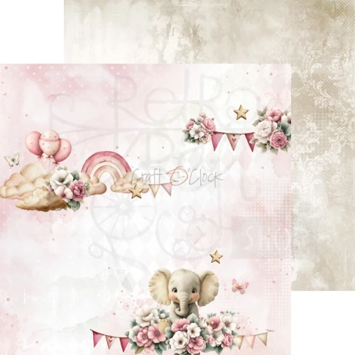 Zestaw papierów do scrapbookingu 20x20 Babygirl Universe CC-C83-BGU-07 Craft O'Clock