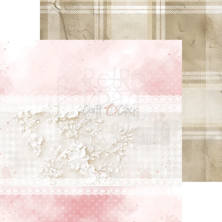 Zestaw papierów do scrapbookingu 20x20 Babygirl Universe - Basic CC-C83-BGU-08 Craft O'Clock