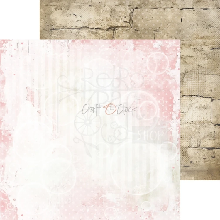 Zestaw papierów do scrapbookingu 20x20 Babygirl Universe - Basic CC-C83-BGU-08 Craft O'Clock