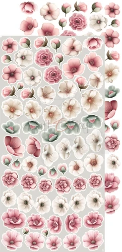 Zestaw dodatków 15x30 Babygirl Universe - Flowers &amp; More CC-C83-BGU-11 Craft O'Clock