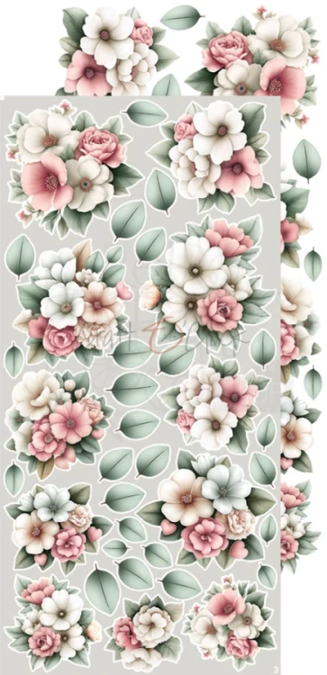 Zestaw dodatków 15x30 Babygirl Universe - Flowers &amp; More CC-C83-BGU-11 Craft O'Clock