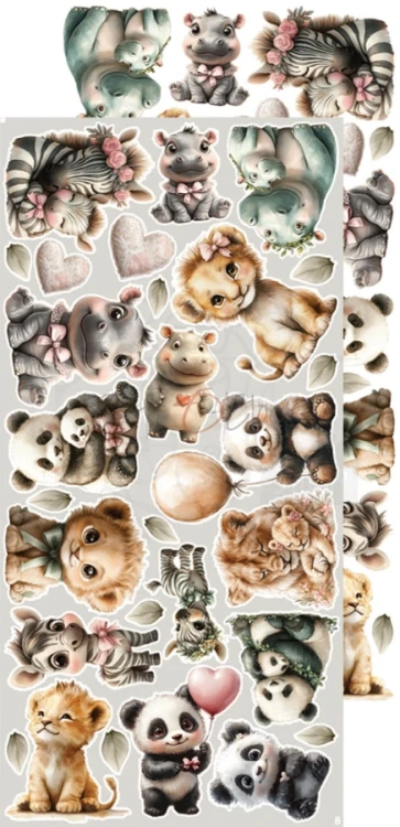 Zestaw dodatków 15x30 Babygirl Universe - Flowers &amp; More CC-C83-BGU-11 Craft O'Clock