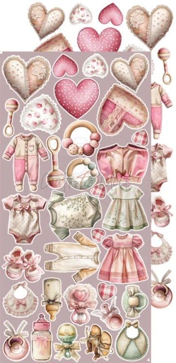 Zestaw dodatków 15x30 Babygirl Universe - Babygirl CC-C83-BGU-12 Craft O'Clock