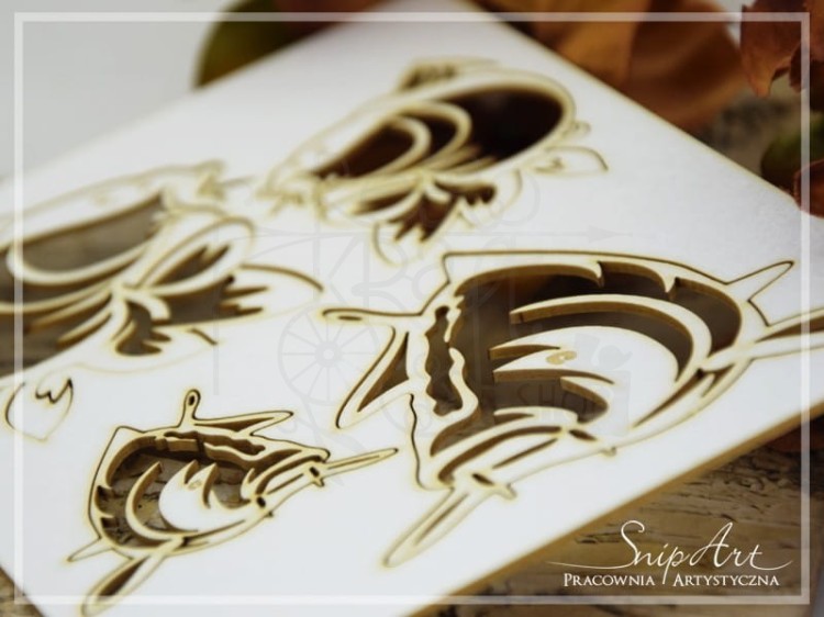 Tekturka ażurowe rybki SnipArt