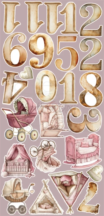 Zestaw dodatków 15x30 Babygirl Universe - Babygirl CC-C83-BGU-12 Craft O'Clock
