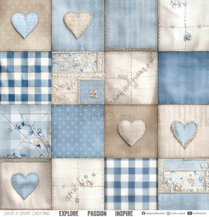 Zestaw papierów do scrapbookingu 30x30 Babyboy Universe CC-C84-BBU-00 Craft O'Clock