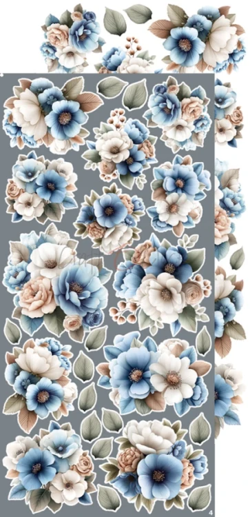 Zestaw dodatków 15x30 Babyboy Universe - Flowers &amp; More CC-C84-BBU-11 Craft O'Clock