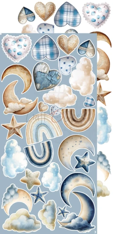 Zestaw dodatków 15x30 Babyboy Universe - Baby Boy CC-C84-BBU-12 Craft O'Clock