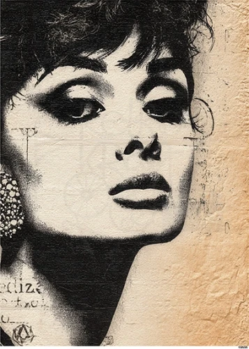 Papier ryżowy do decoupage A5 Portret - kobieta 18505