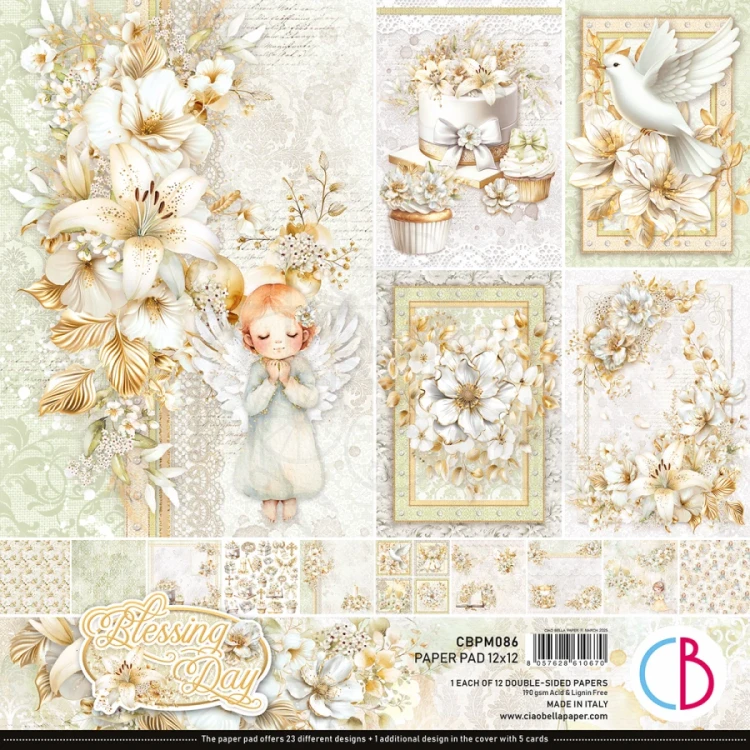 Zestaw papierów do scrapbookingu 30x30 Blessing Day CBPM086 Ciao Bella