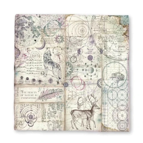 Papier czerpany 30x30 Cosmos Astral DFMC43 Stamperia
