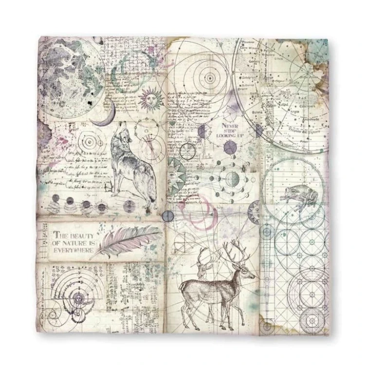 Papier czerpany 30x30 Cosmos Astral DFMC43 Stamperia